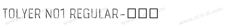 Tolyer No1 Regular字体转换